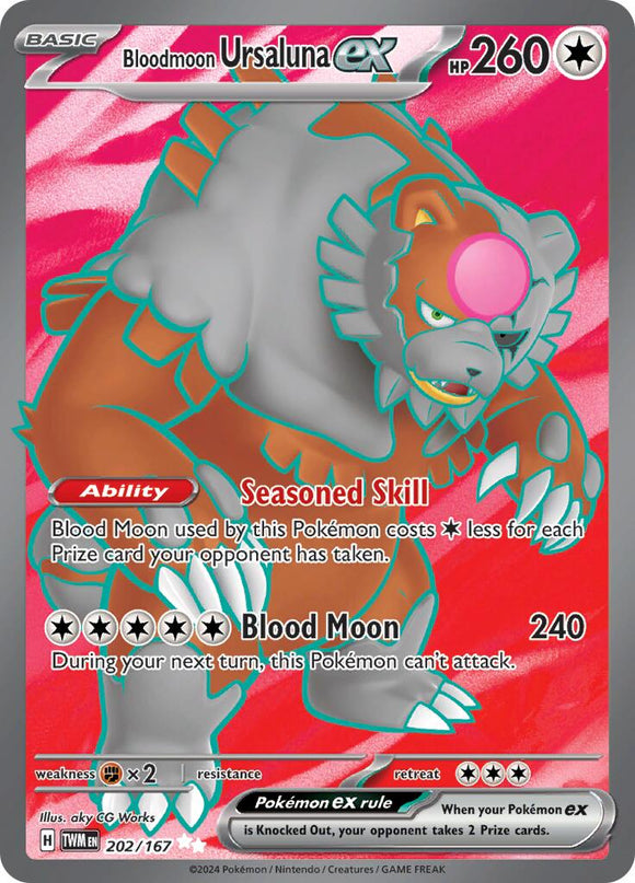 Bloodmoon Ursaluna ex [202/167] - (Twilight Masquerade) Holofoil