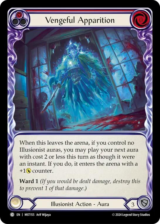 Vengeful Apparition (Red) [MST155] (Part the Mistveil) Rainbow Foil