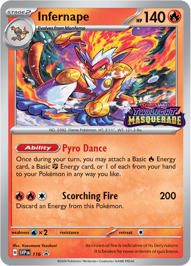 Infernape - 116 [116] [Scarlet & Violet Promo Cards] Holofoil