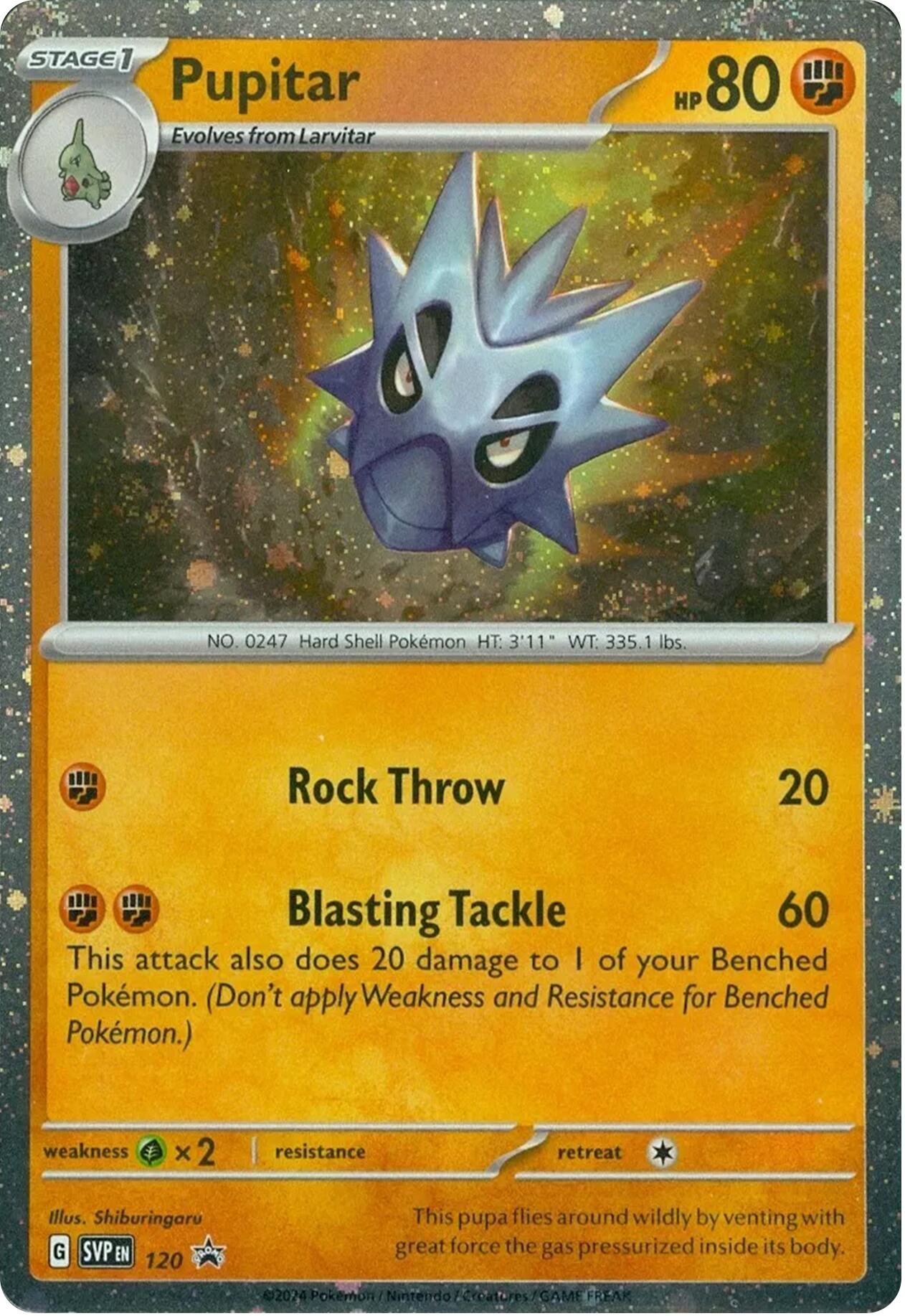 Pupitar - 120 [120] [Scarlet & Violet Promo Cards] Holofoil