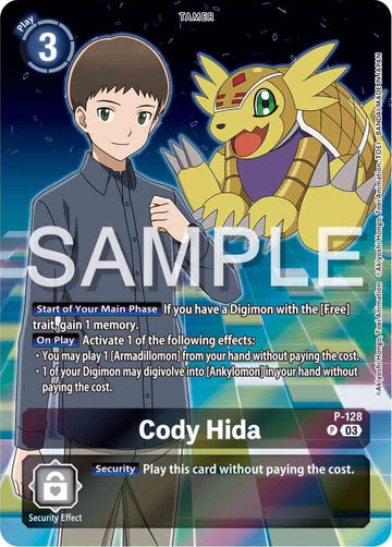 Cody Hida - P-128 (Digimon Adventure 02: The Beginning Set) [P-128 P] [Digimon Promotion Cards] Foil