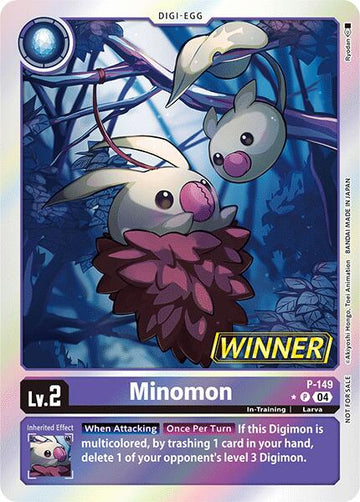 Minomon - P-149 (Store Tournament 2024 Jul. - Sep. Winner Pack) [P-149 P] [Digimon Promotion Cards] Foil