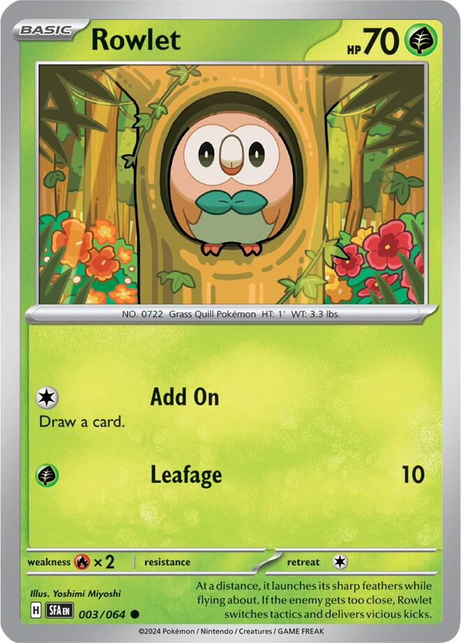 Rowlet [003/064] - (Shrouded Fable)