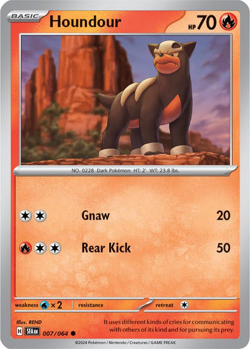 Houndour [007/064] - (Shrouded Fable) Reverse Holofoil