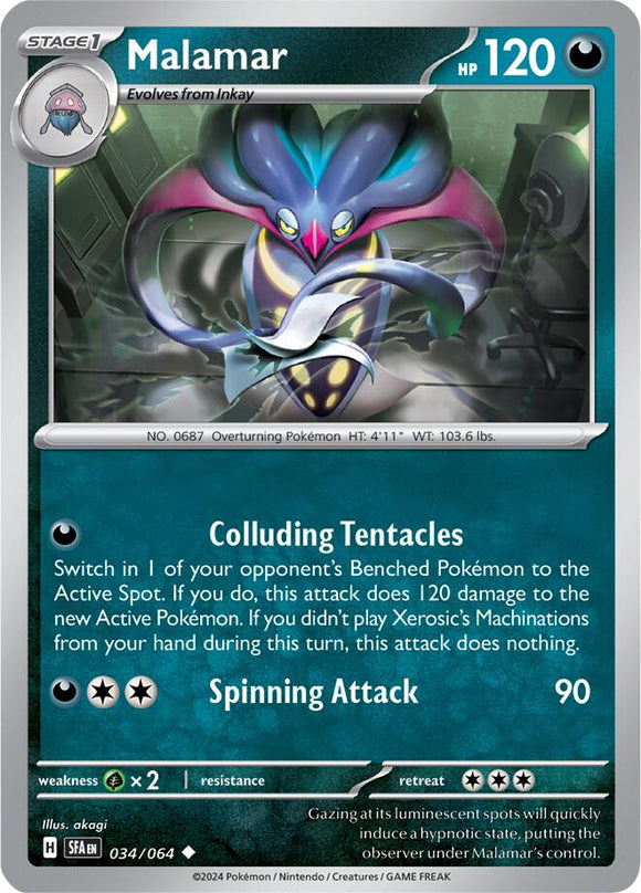 Malamar [034/064] - (Shrouded Fable) Reverse Holofoil