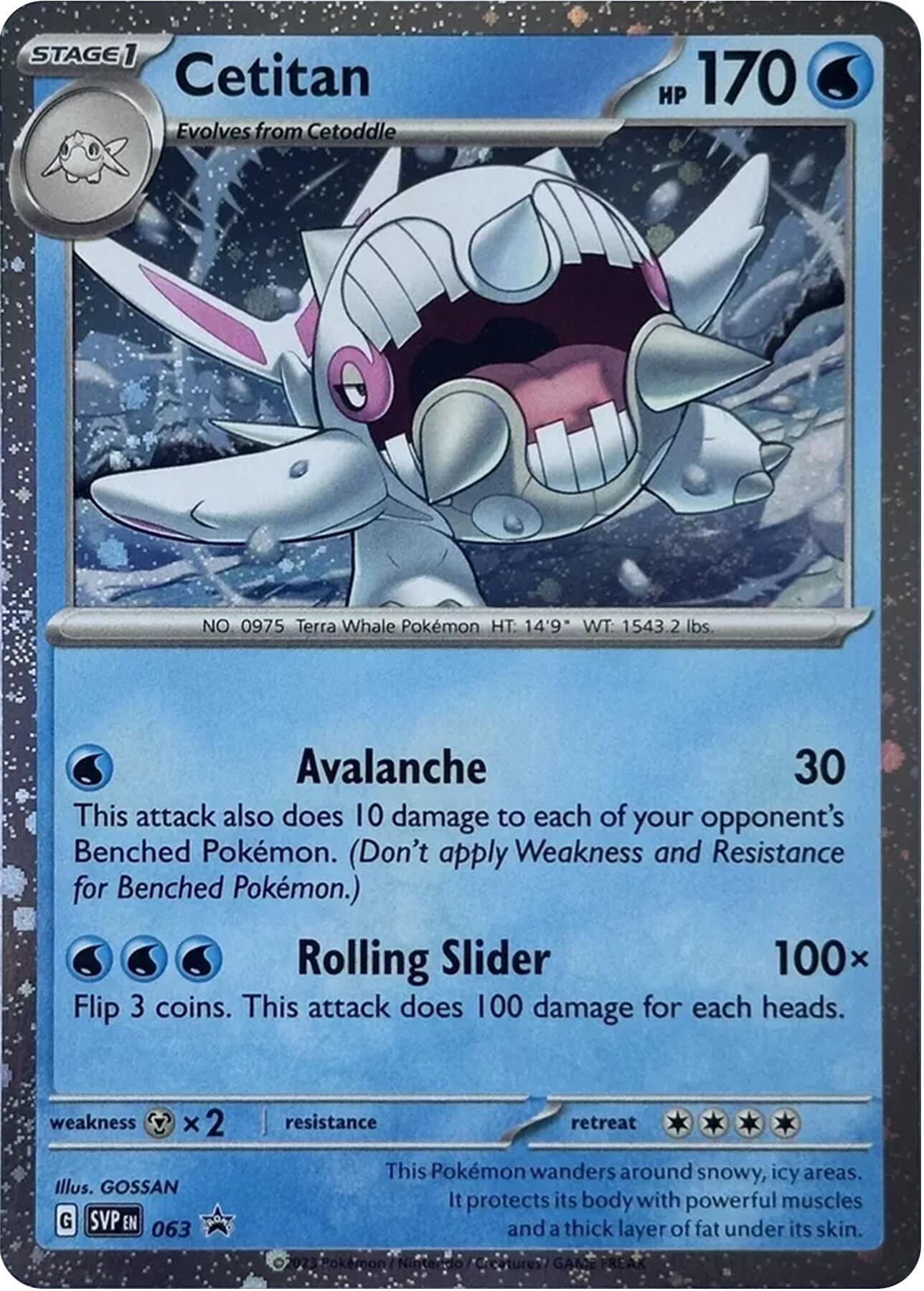 Cetitan - 063 (Cosmos Holo) [063] [Scarlet & Violet Promo Cards] Holofoil
