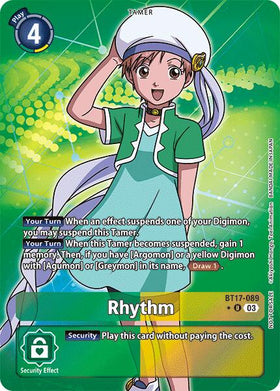 Rhythm (Box Promotion Pack: Secret Crisis) [BT17-089 U] [Secret Crisis] Foil