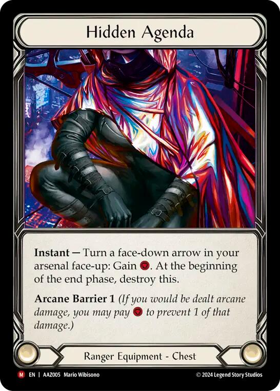 Hidden Agenda (Purple) [AAZ005] [Armory Deck: Azalea] Rainbow Foil