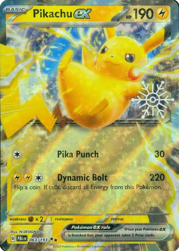 Pikachu ex (Holiday Calendar) [063/193] [Miscellaneous Cards & Products] Holofoil