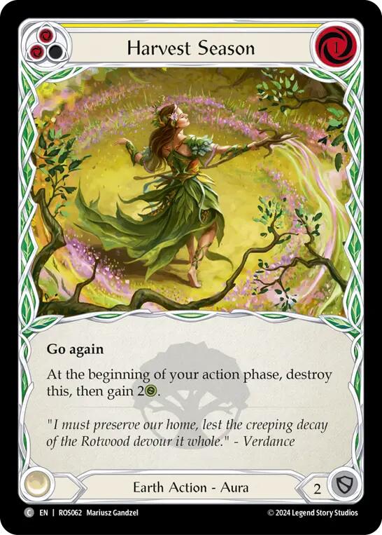 Harvest Season (Yellow) [ROS062] [Rosetta] Rainbow Foil