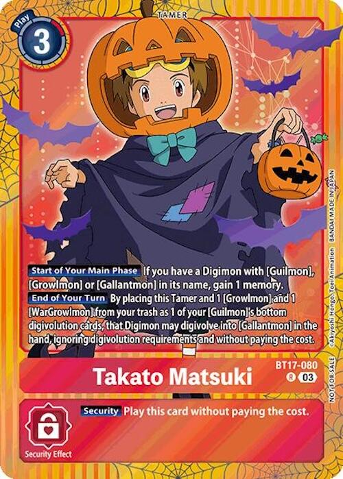 Takato Matsuki (Halloween Event 2024) [BT17-080 R] [Secret Crisis] Foil