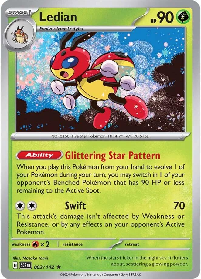 Ledian [003/142] - (Stellar Crown) Reverse Holofoil