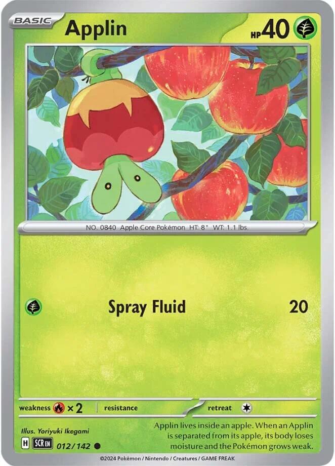 Applin [012/142] - (Stellar Crown) Reverse Holofoil