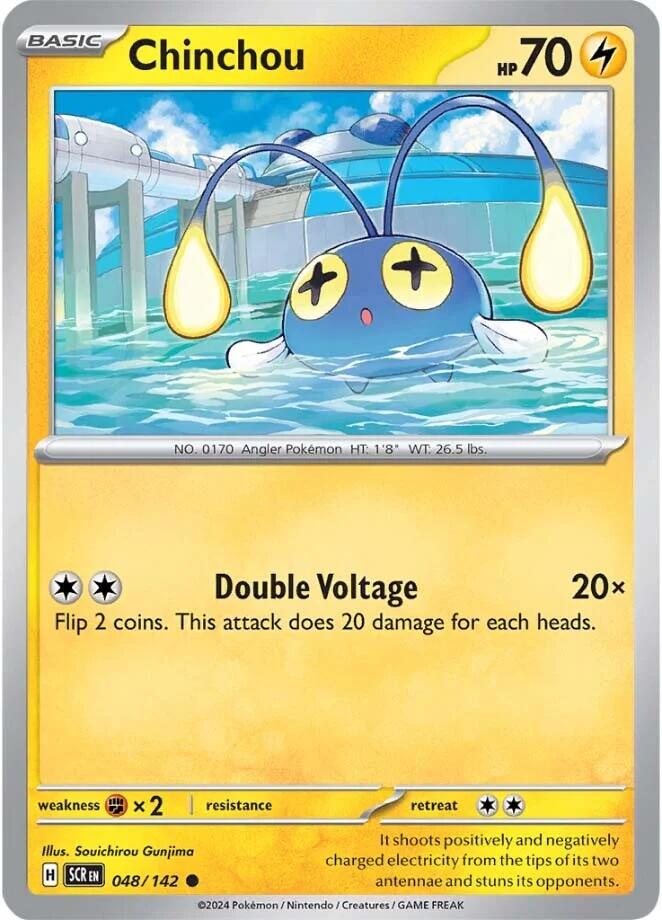 Chinchou [048/142] - (Stellar Crown) Reverse Holofoil