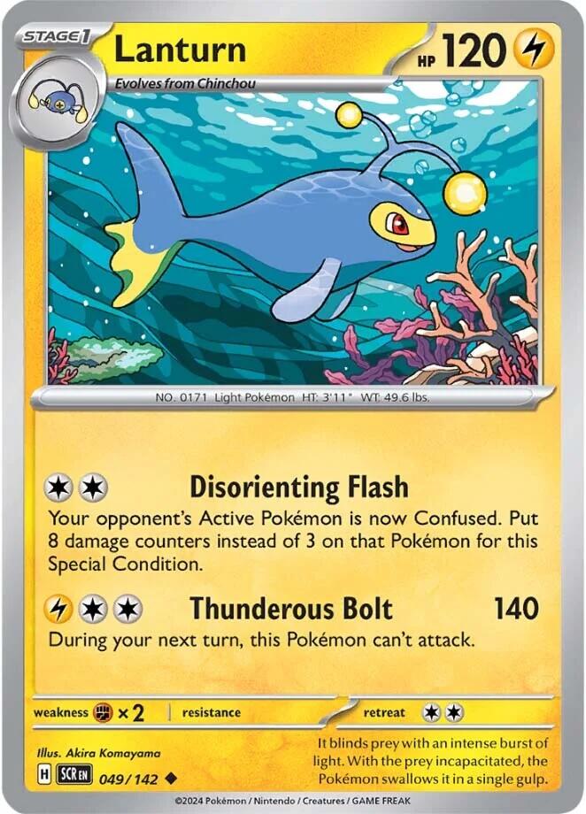 Lanturn [049/142] - (Stellar Crown) Reverse Holofoil