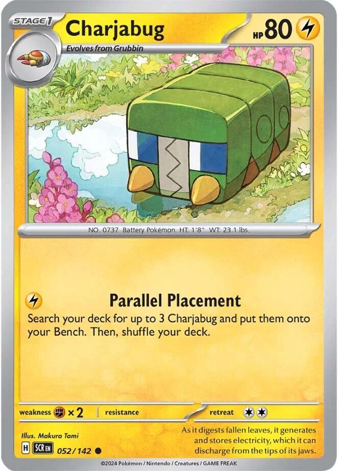 Charjabug [052/142] - (Stellar Crown) Reverse Holofoil