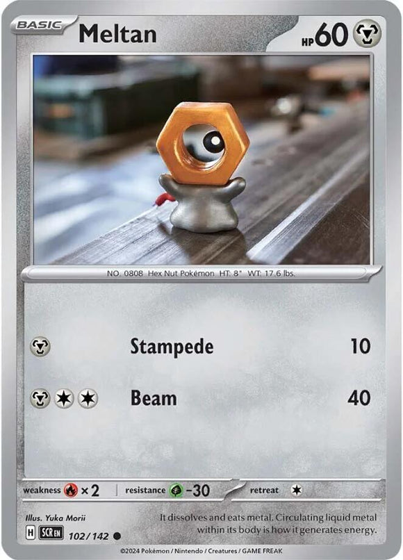 Meltan [102/142] - (Stellar Crown) Reverse Holofoil