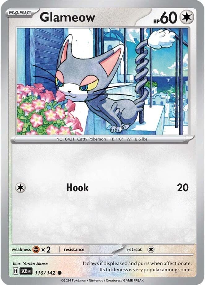 Glameow [116/142] - (Stellar Crown) Reverse Holofoil