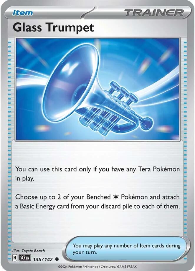 Glass Trumpet [135/142] - (Stellar Crown) Reverse Holofoil
