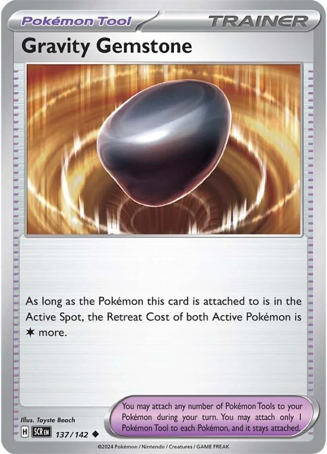 Gravity Gemstone [137/142] - (Stellar Crown) Reverse Holofoil