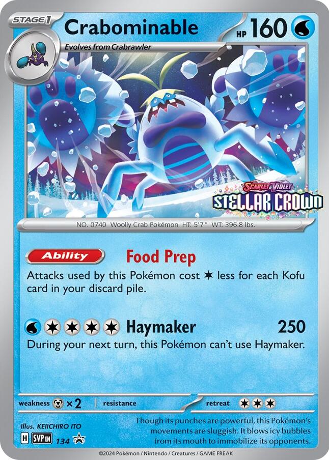 Crabominable - 134 [134/142] [Scarlet & Violet Promo Cards] Holofoil