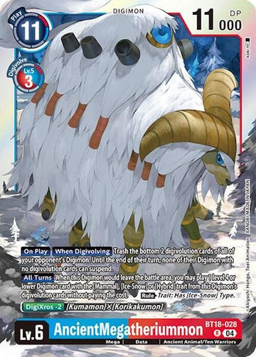 AncientMegatheriummon [BT18-028-R] [Release Special Booster 2.0] Foil
