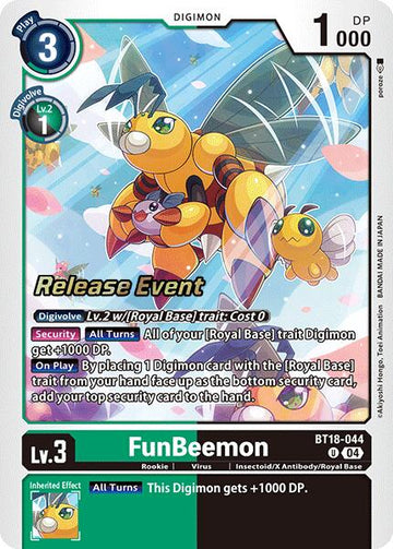FunBeemon - BT18-044 [BT18-044 U] [Release Special Booster 2.0 Celebration Event Cards] Foil