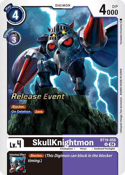 SkullKnightmon [BT19-058 U] [Release Special Booster 2.0 Celebration Event Cards] Foil