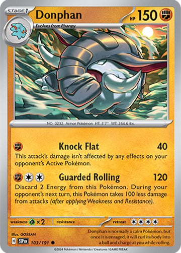 Donphan [103/191] - (Surging Sparks) Reverse Holofoil