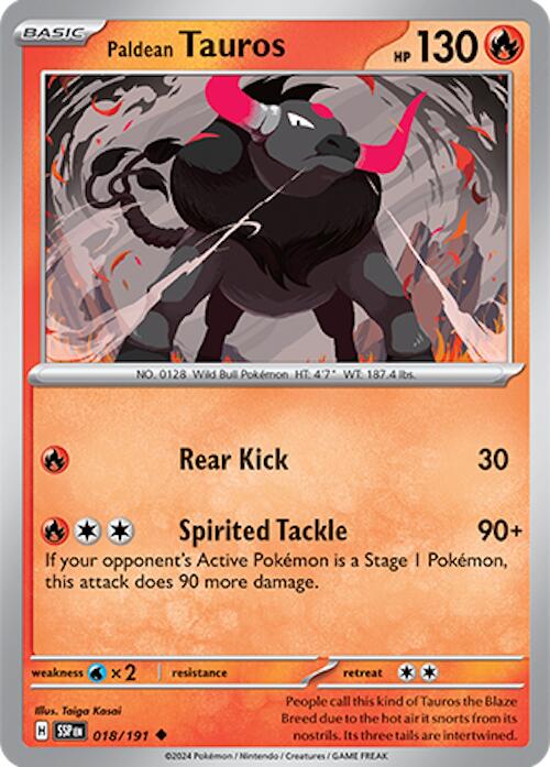 Paldean Tauros [018/191] - (Surging Sparks)