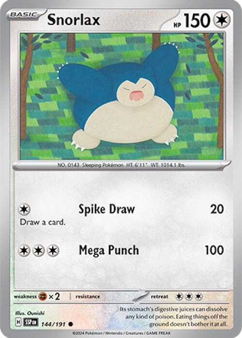 Snorlax [144/191] - (Surging Sparks) Reverse Holofoil
