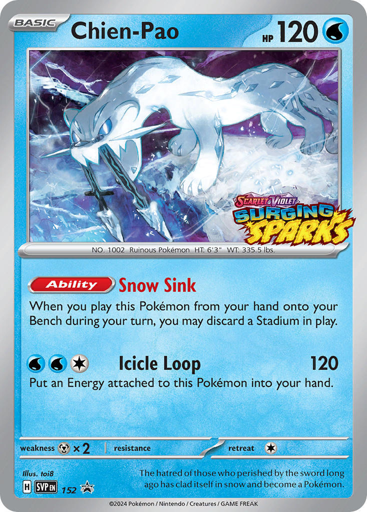 Chien-Pao - 152 [152] [Scarlet & Violet Promo Cards] Holofoil