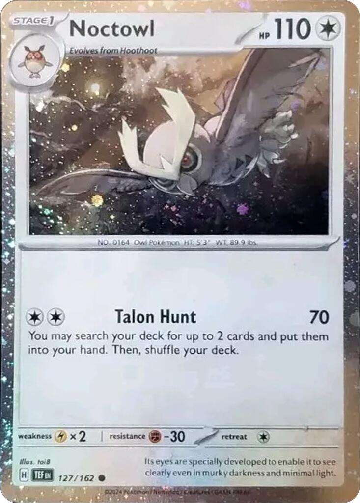 Noctowl - 127 (Cosmos Holo) [127/162] [Scarlet & Violet Promo Cards] Holofoil