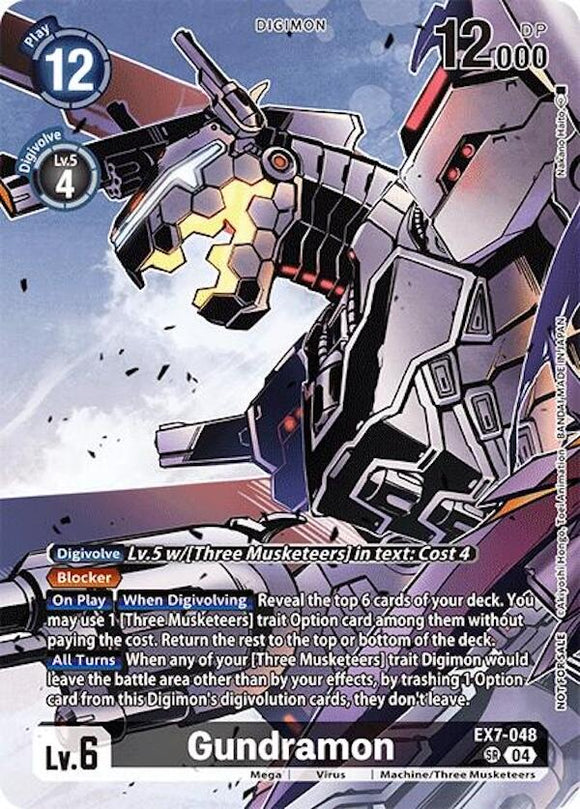 Gundramon (Alternate Art) (Box Topper) [EX7-048 SR] [Special Limited Set] Foil