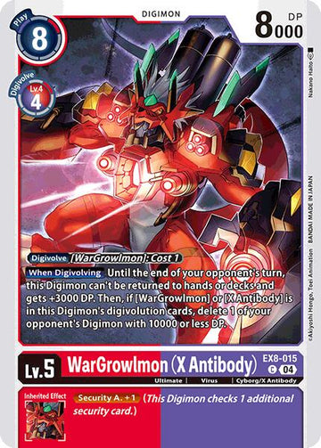 WarGrowlmon (X Antibody) [EX8-015 C] [Chain of Liberation]