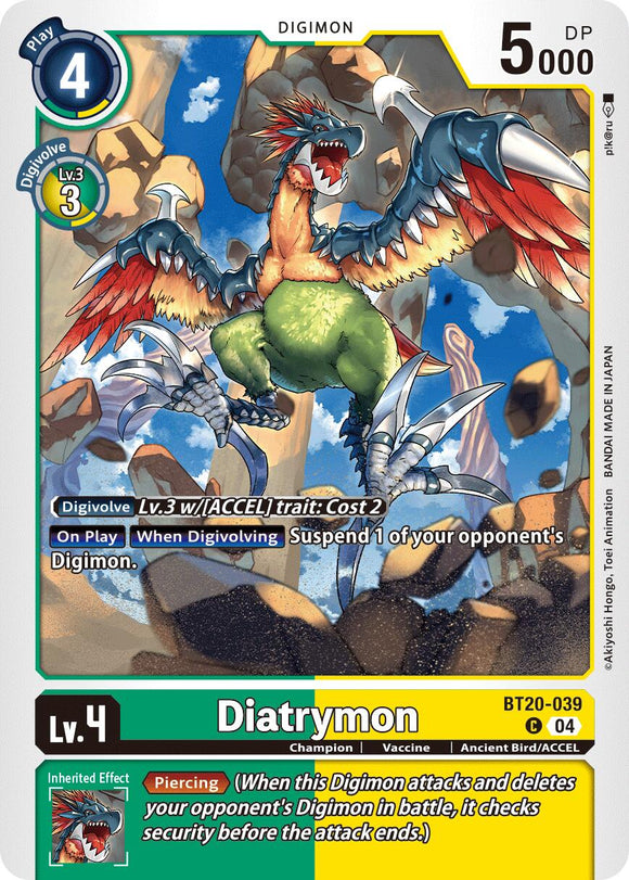 Diatrymon [BT20-039 C] [Release Special Booster 2.5]