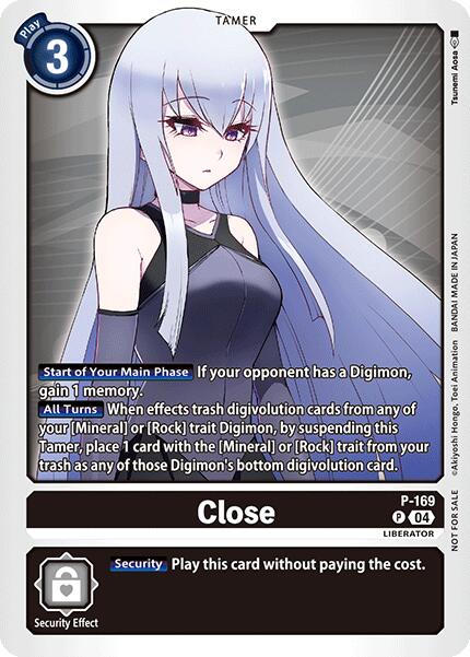 Close (Store Tournament 2025 Vol.1 Participation Pack) [P-169 P] [Digimon Promotion Cards]