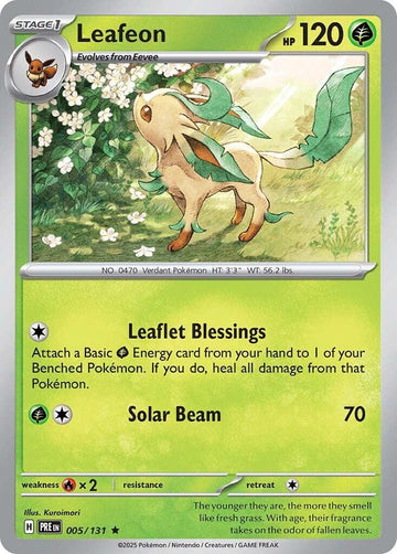 Leafeon [005/131] - (Prismatic Evolutions) Reverse Holofoil