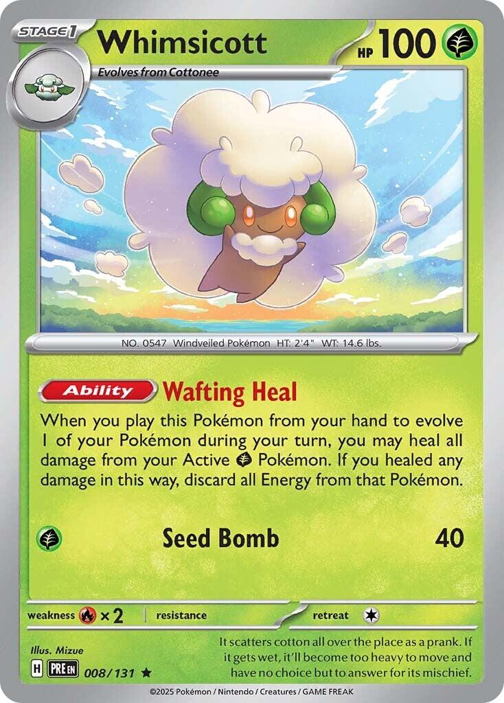 Whimsicott [008/131] - (Prismatic Evolutions) Reverse Holofoil