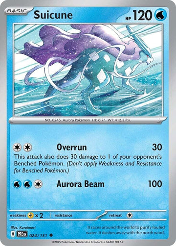 Suicune [024/131] [Prismatic Evolutions] Reverse Holofoil