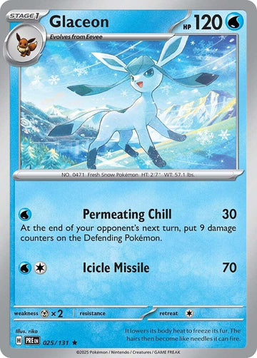 Glaceon [025/131] - (Prismatic Evolutions) Holofoil