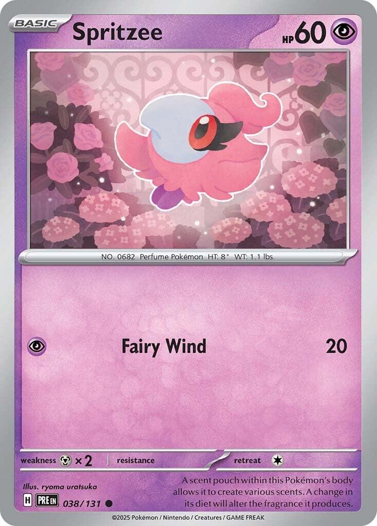 Spritzee  [038/131] - (Prismatic Evolutions) Reverse Holofoil