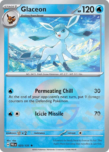 Glaceon (Poke Ball Pattern) [025/131] - (Prismatic Evolutions) Holofoil