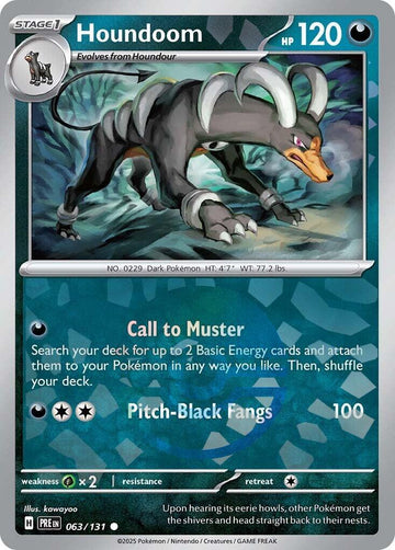 Houndoom (Poke Ball Pattern) [063/131] - (Prismatic Evolutions) Holofoil