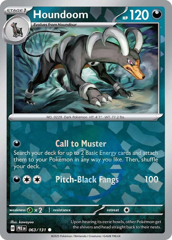 Houndoom (Poke Ball Pattern) [063/131] - (Prismatic Evolutions) Holofoil