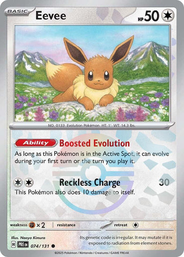 Eevee (Poke Ball Pattern) [074/131] - (Prismatic Evolutions) Holofoil