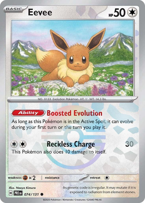 Eevee (Poke Ball Pattern) [074/131] - (Prismatic Evolutions) Holofoil