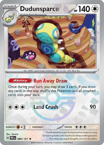 Dudunsparce (Poke Ball Pattern) [080/131] - (Prismatic Evolutions) Holofoil