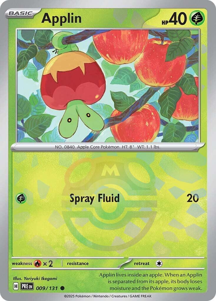 Applin (Master Ball Pattern) [009/131] - (Prismatic Evolutions) Holofoil