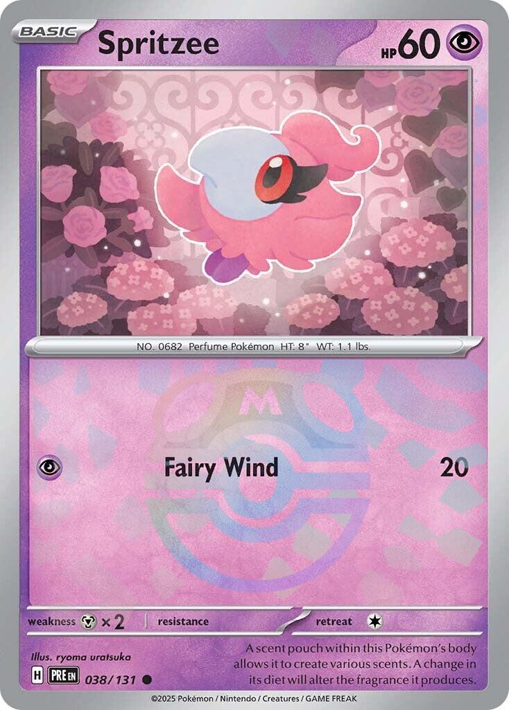 Spritzee (Master Ball Pattern) [038/131] - (Prismatic Evolutions) Holofoil